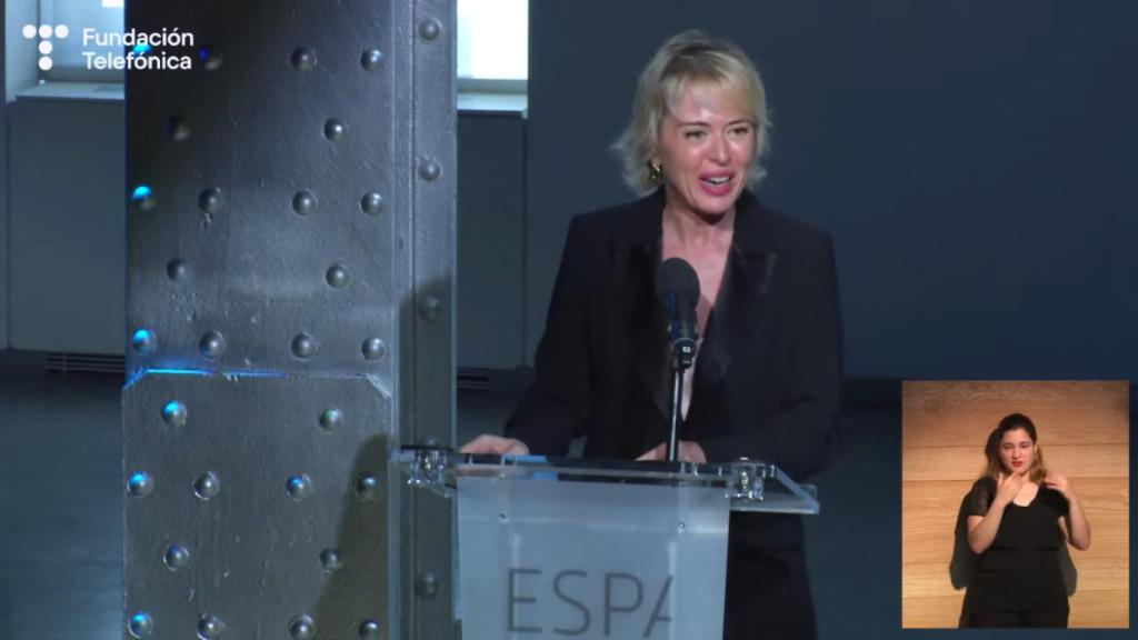 Carme Artigas, secretaria de Estado de Digitalización e IA,  en la presentación del informe 'Sociedad Digital en España'.