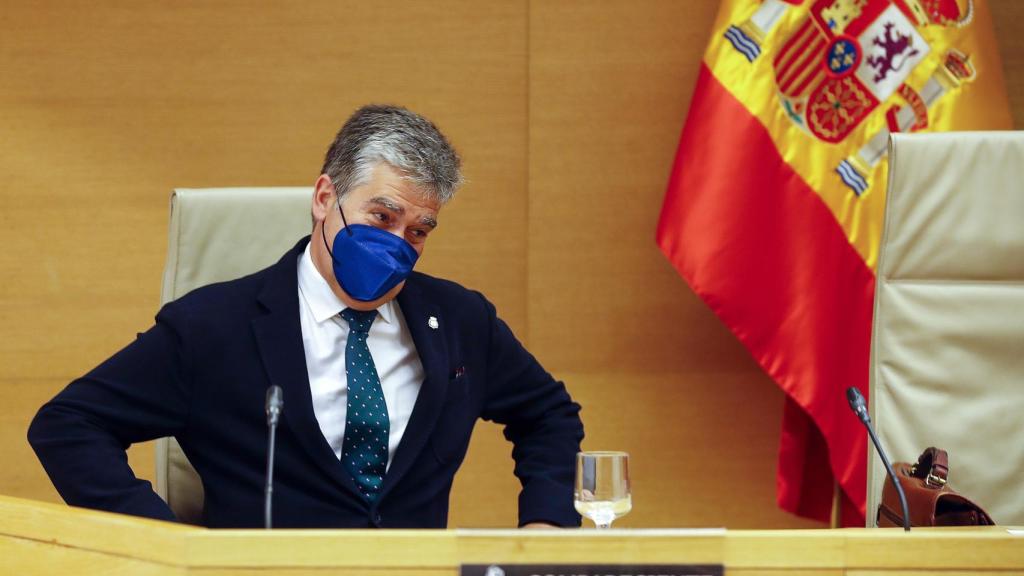 El exdirector de la Policía Ignacio Cosidó este martes en el Congreso.