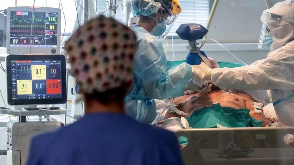 Enfermeras en un hospital durante la pandemia.