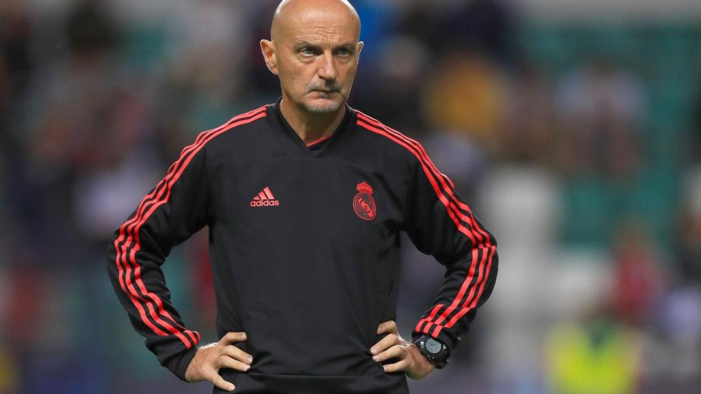 Antonio Pintus, con el chándal del Real Madrid