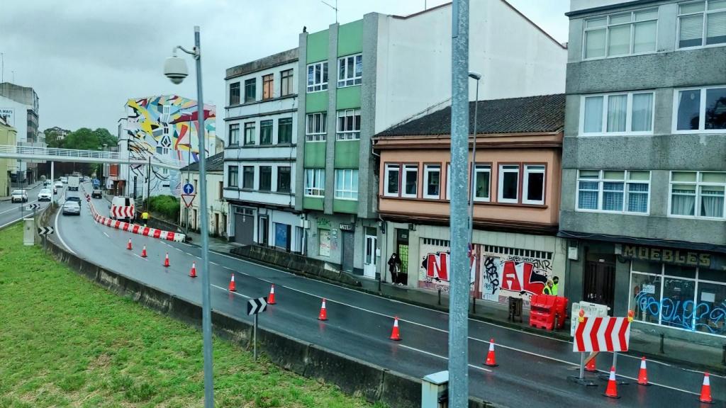 Obras en Perillo (Oleiros).