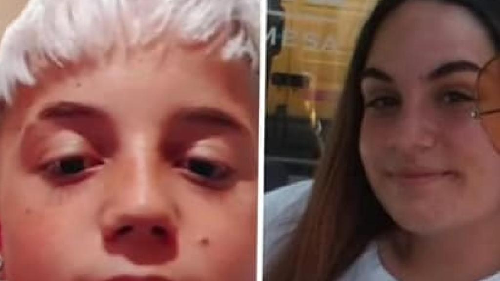 Imagen de los menores desaparecidos en Granada.