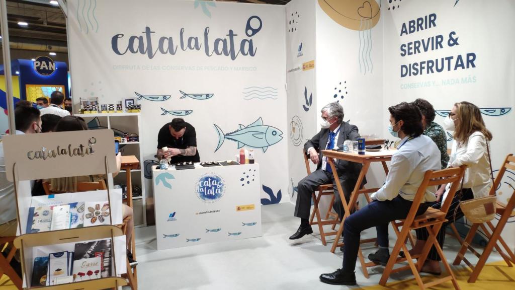 Stand de Anfaco-Cecopesca en Madrid Fusión 2021.