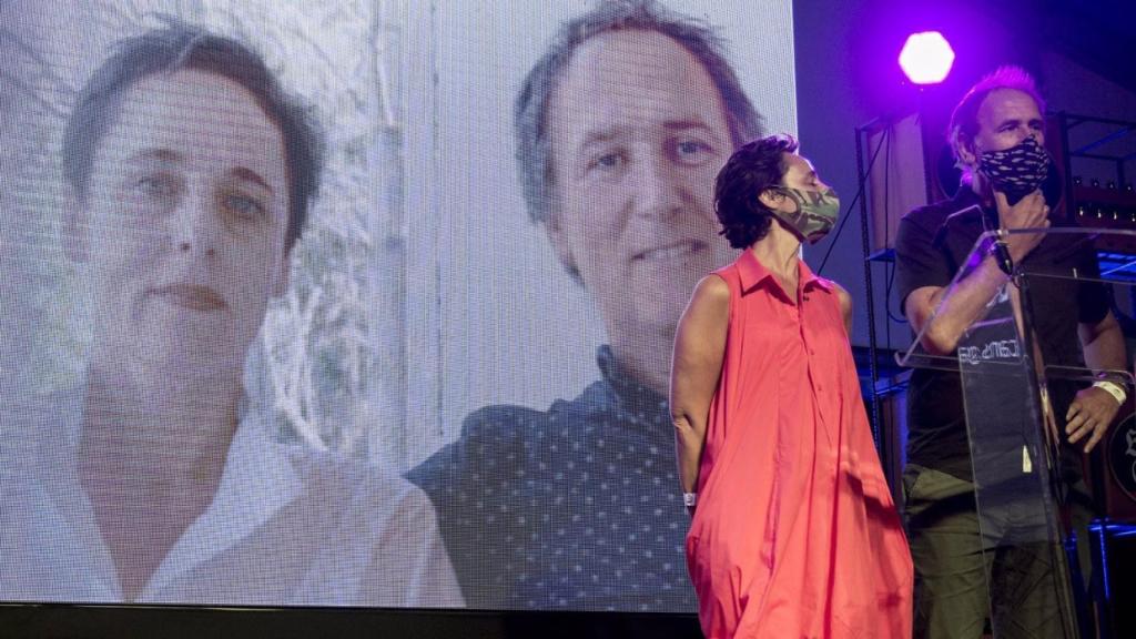 Los arquitectos Covadonga Carrasco y Juan Creus en la última edición del Festival de Cans