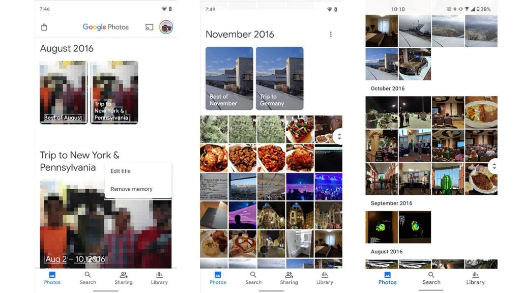 Google Fotos con Material You.