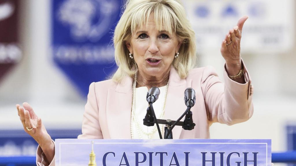 Jill Biden, durante un acto en Virginia.