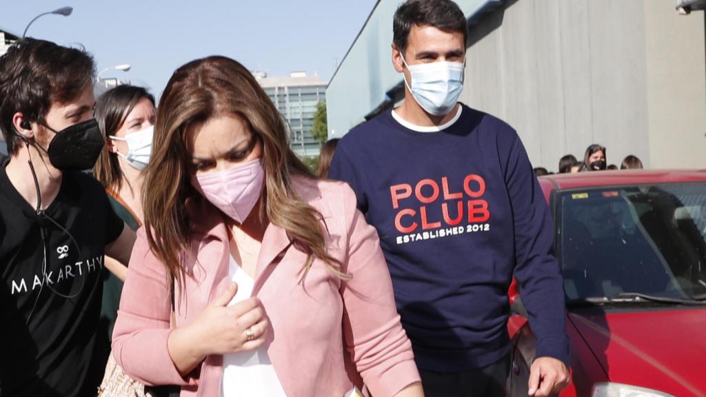 María José Campanario y Jesulín de Ubrique en las calles de Madrid.