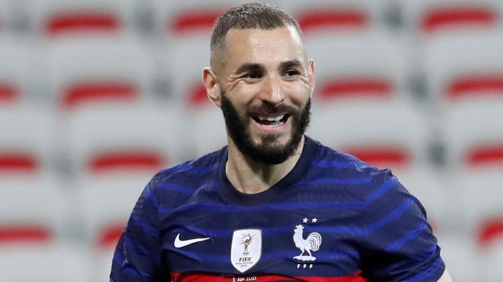 Karim Benzema, en su regreso con la selección de Francia
