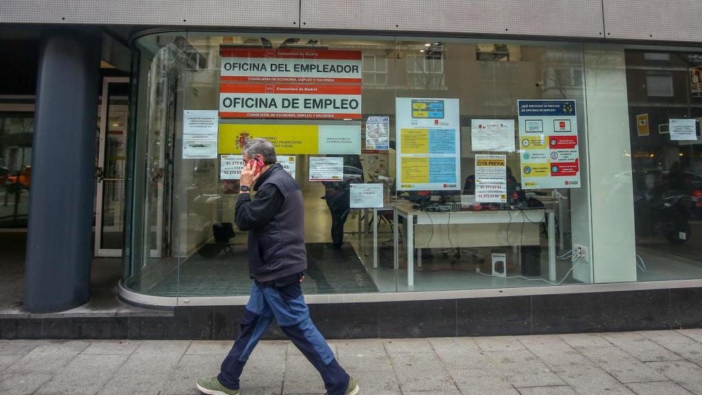 Una oficina de empleo, en Madrid.