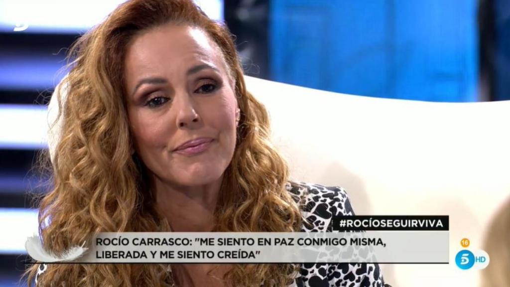 Rocío Carrasco, emocionada ante Carlota.