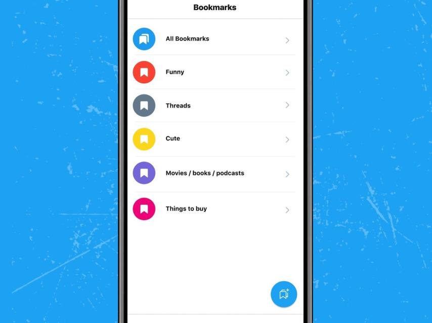Twitter Blue carpetas
