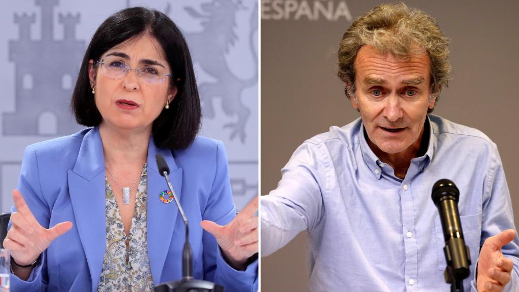 Carolina Darias y Fernando Simón.