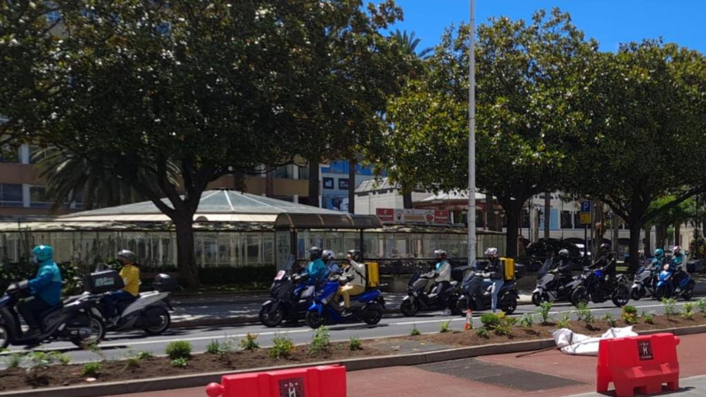 Protesta de riders en A Coruña