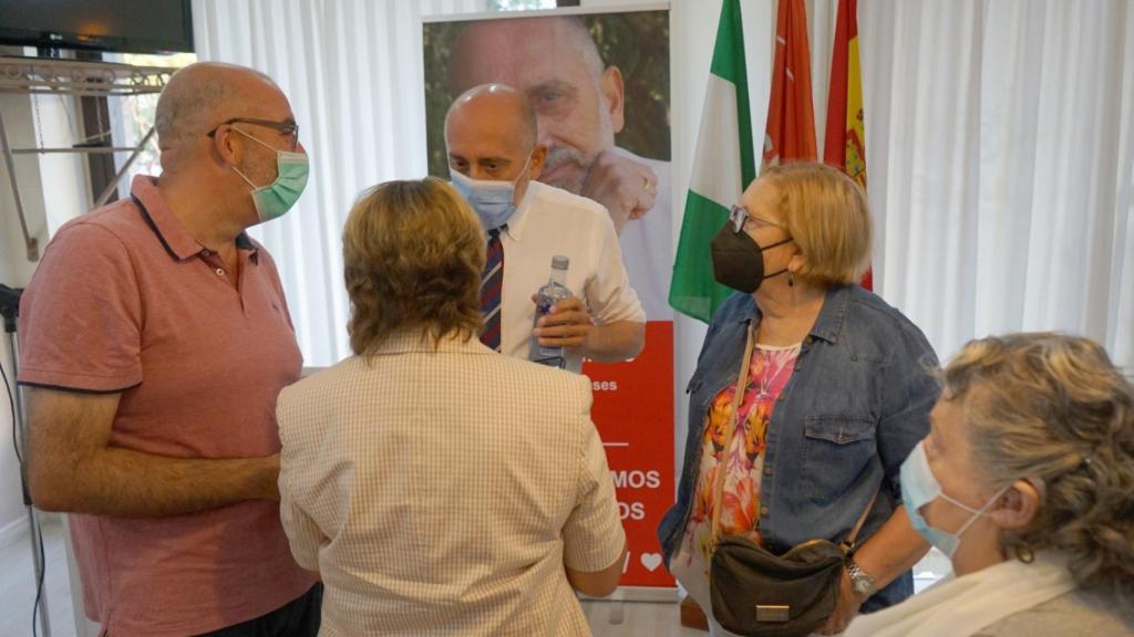En la sede del PSOE en Estepona.