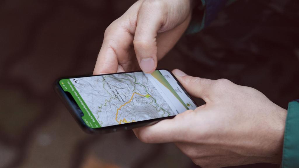 Wikiloc mostrando una ruta