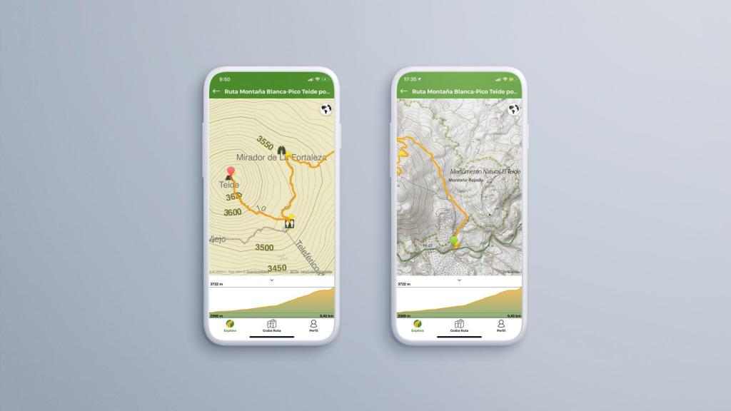 Mapas en la app WIkiloc