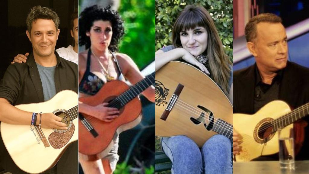Alejandro Sanz, Amy Winehouse, Rozalén o Tom Hanks son algunos de los artistas que tienen esta guitarra.
