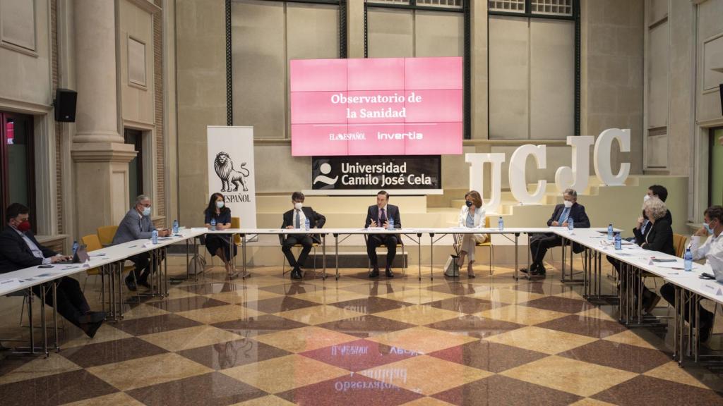 Un momento durante la reunión del Observatorio de la Sanidad.