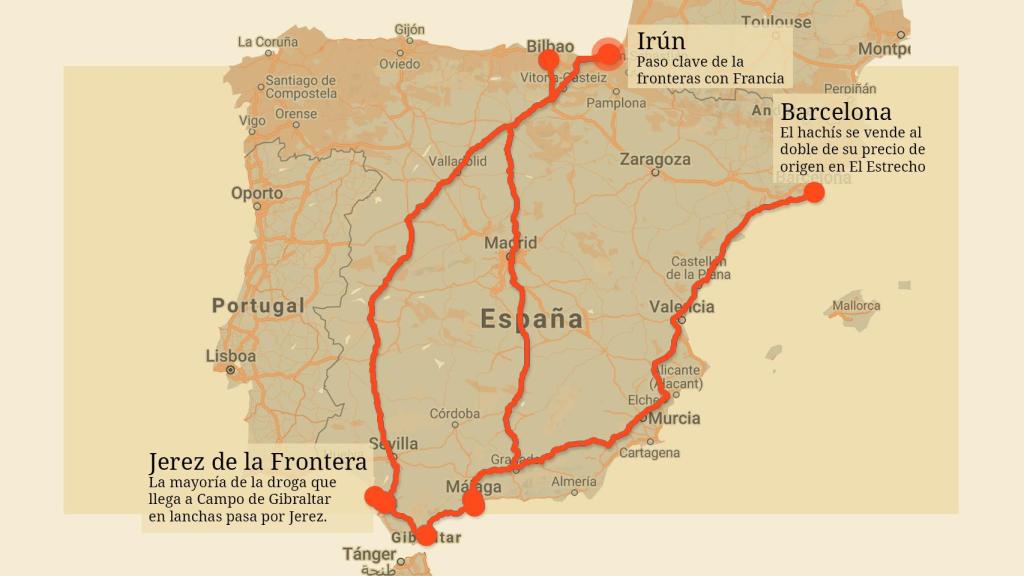 Las rutas del narco.