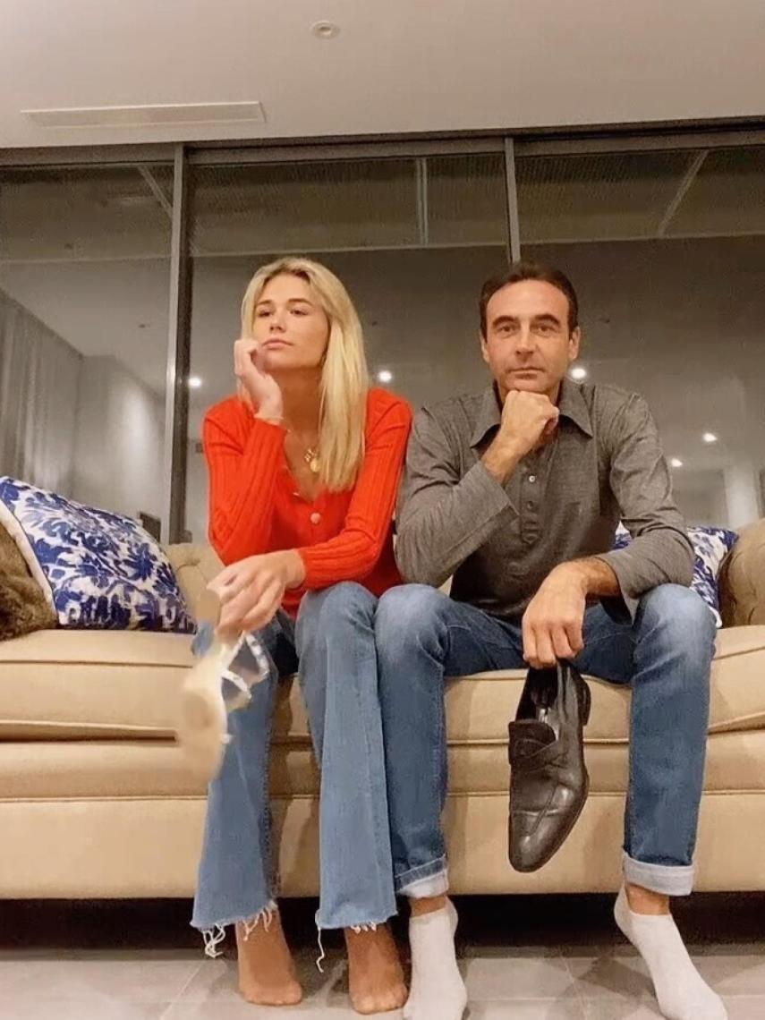 Ana Soria y Enrique Ponce, en una imagen de Instagram.