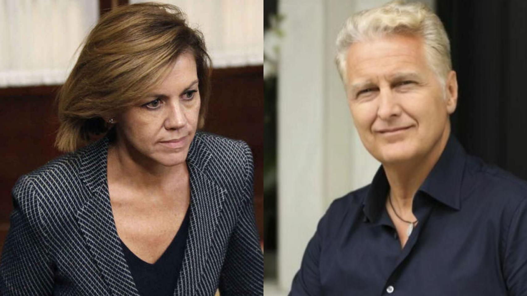 La ex secretaria general del PP María Dolores de Cospedal y el sobrino de su marido, José Herrero de Egaña.