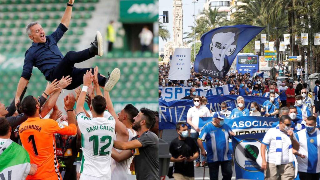 Elche vs Hércules, las comparaciones odiosas para los alicantinos de dos proyectos centenarios