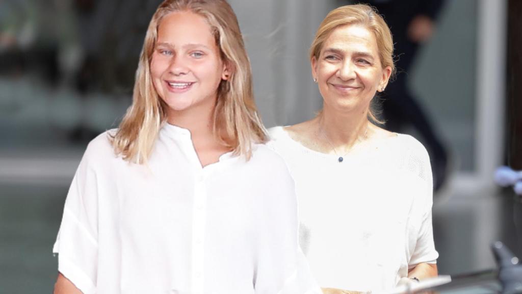 Irene Urdangarin y la infanta Cristina.