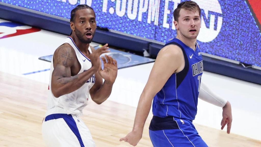 Kawhi Leonard y Luka Doncic
