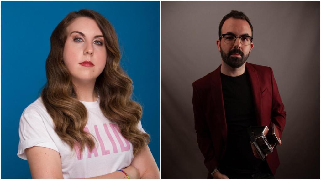 Carolina Iglesias y Lázaro Louzao, galardonados con el Premio Elisa y Marcela en 2021 y 2020, respectivamente.