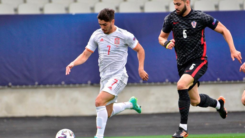 Brahim Díaz, durante el Europeo sub21 de 2021