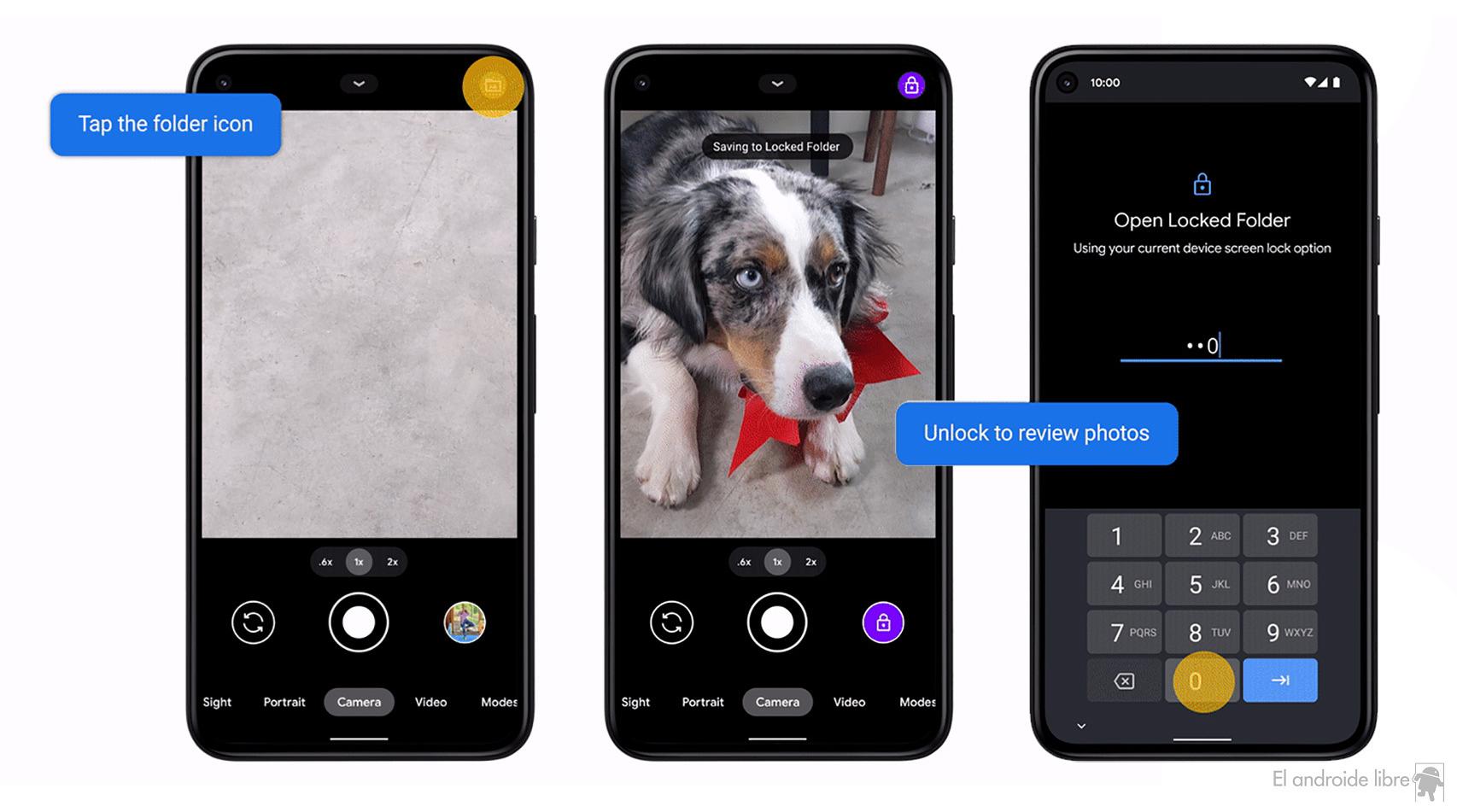 Carpeta protegida en Google Fotos