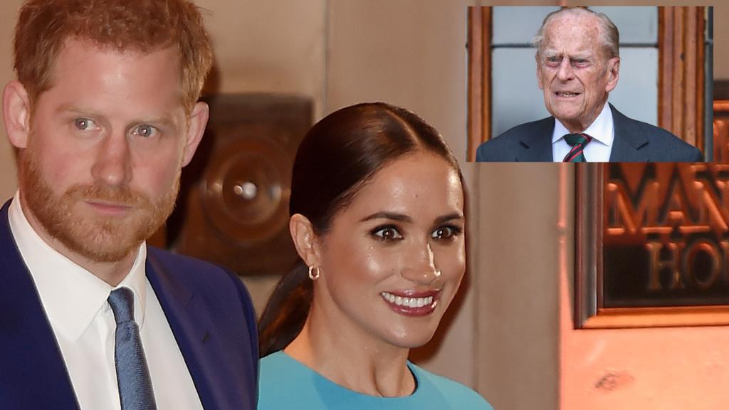 Los duques de Sussex junto a Felipe de Edimburgo en montaje de JALEOS.