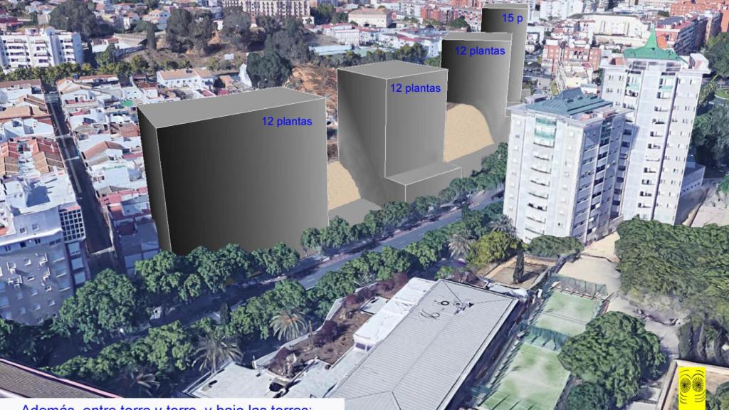 Reconstrucción hipotética de los edificios sobre la necrópolis tartésica.