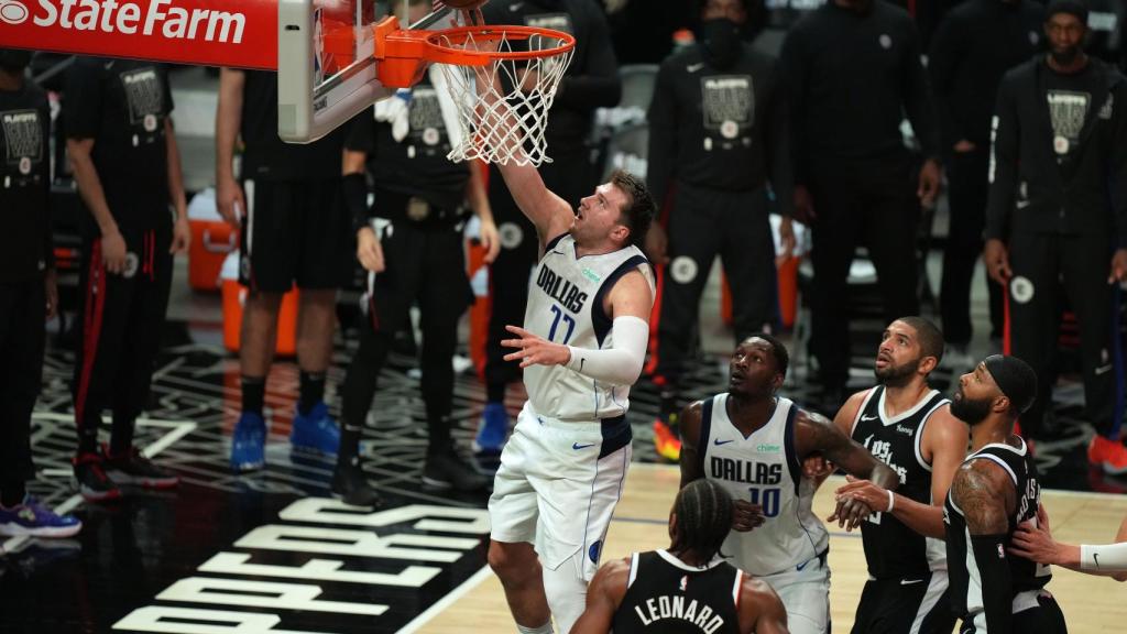 Luka Doncic, en el séptimo partido ante Los Ángeles Clippers