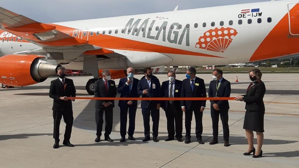 Inauguración de la base de Easyjet en Málaga.