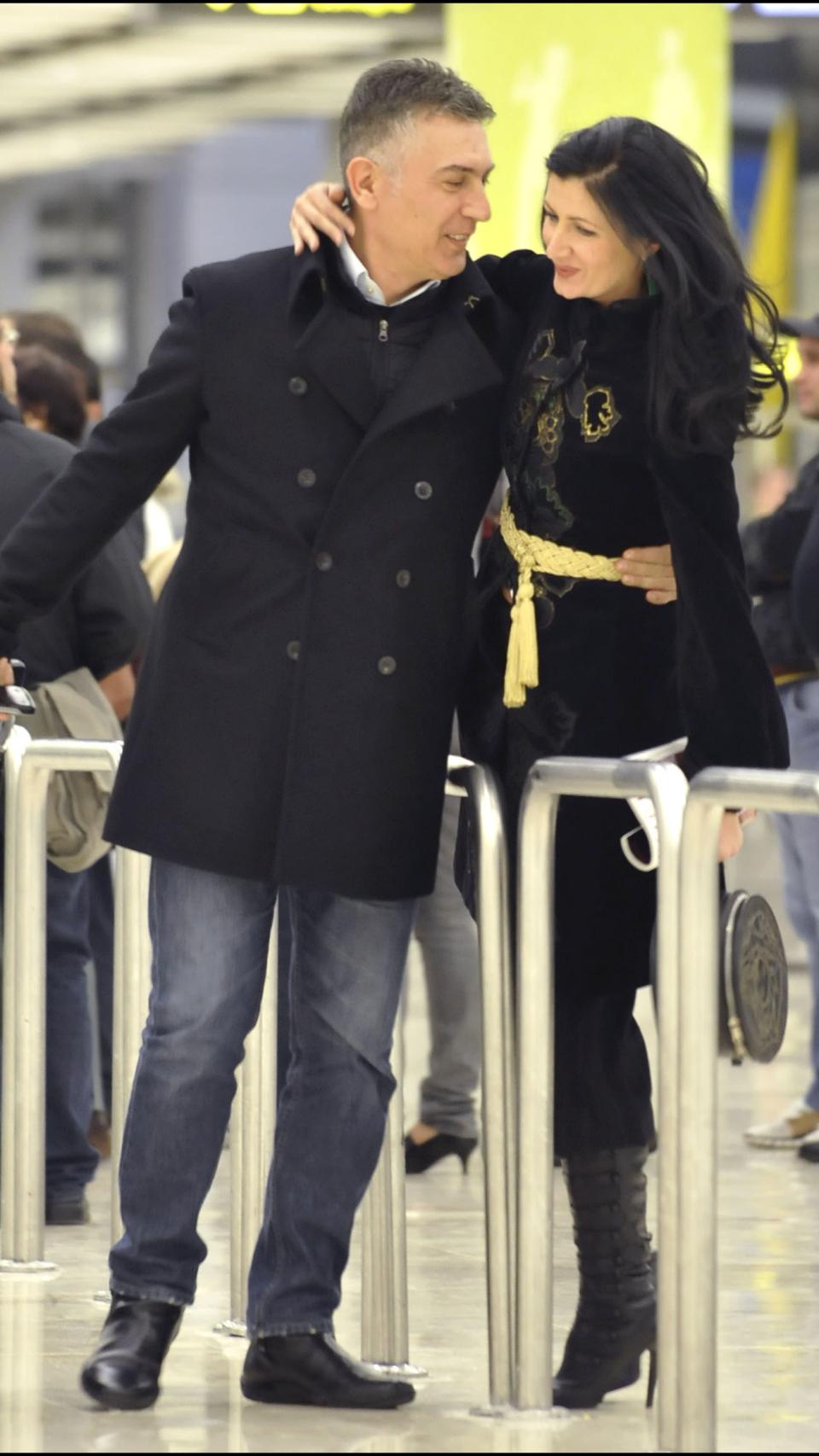 Ana Toro junto a su pareja sentimental de entonces en 2009.