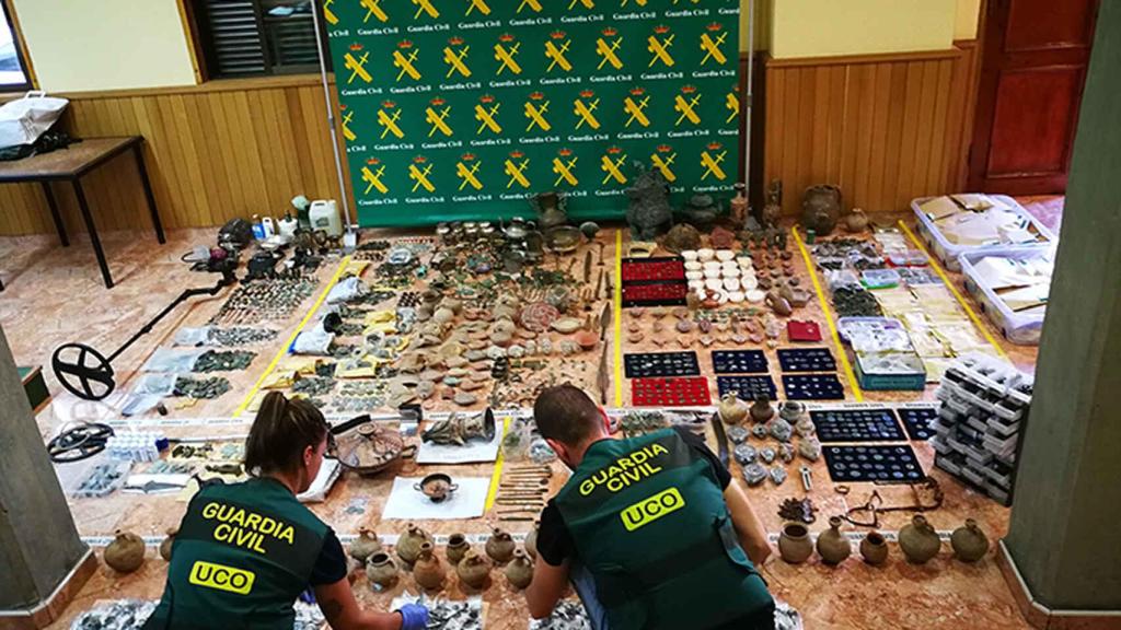 La Guardia Civil interviene piezas falsificadas, en imagen de archivo.