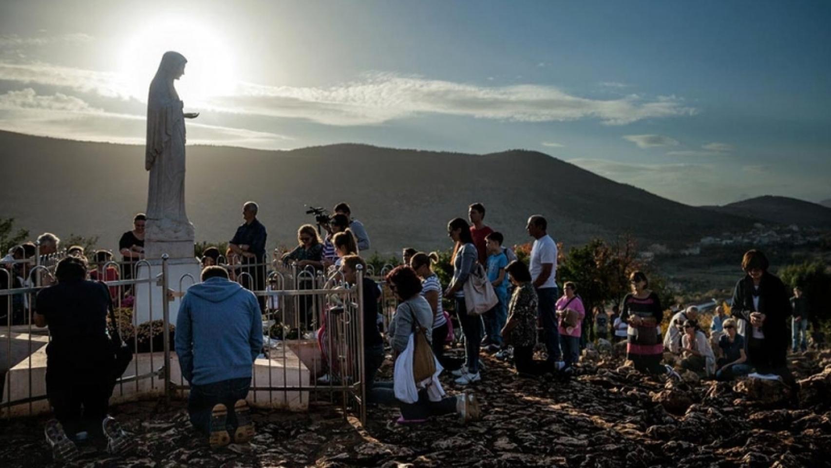Peregrinos en Medjugorje.