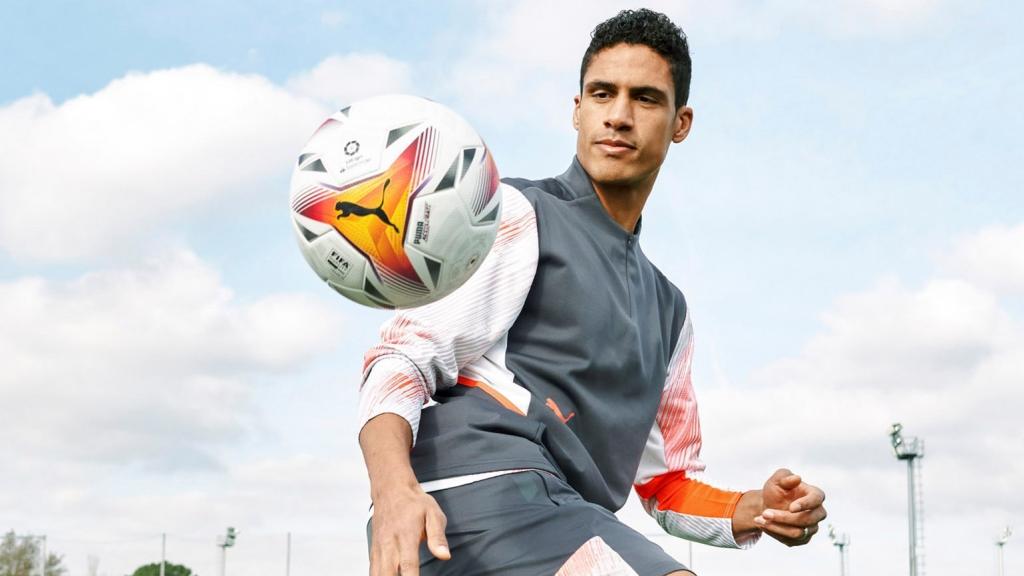 Varane, durante la presentación del nuevo balón de LaLiga