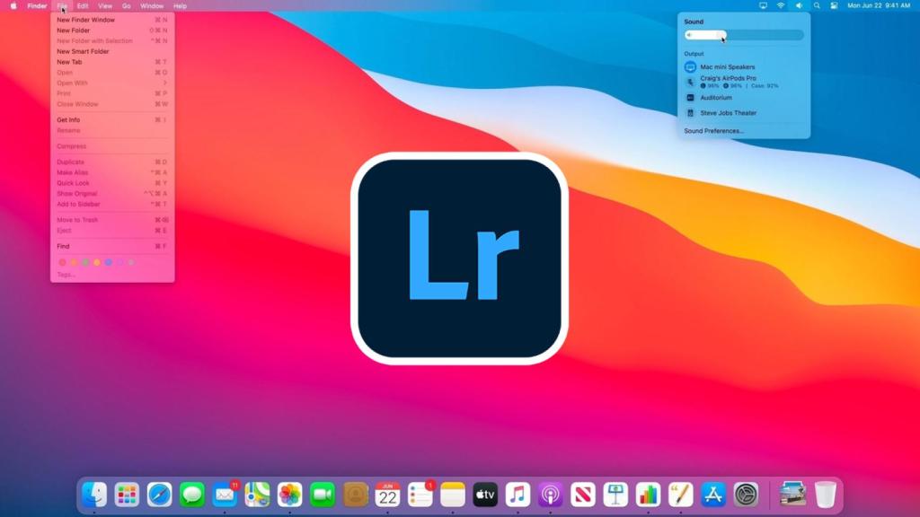 Lightroom en macOS Big Sur.