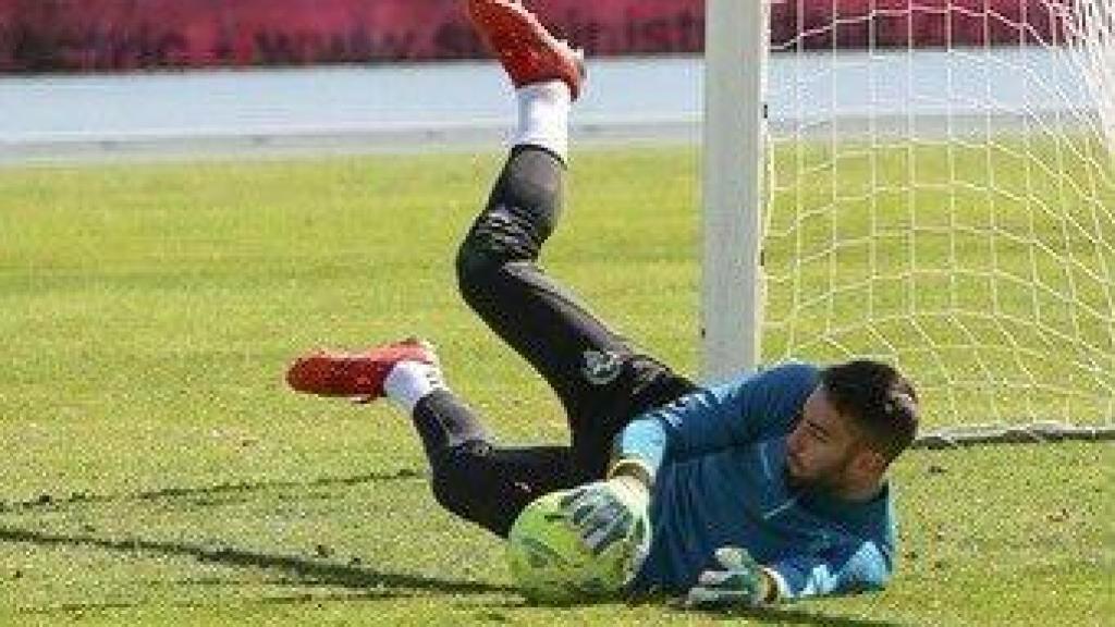 Imagen de Ian Mackay durante un entrenamiento.