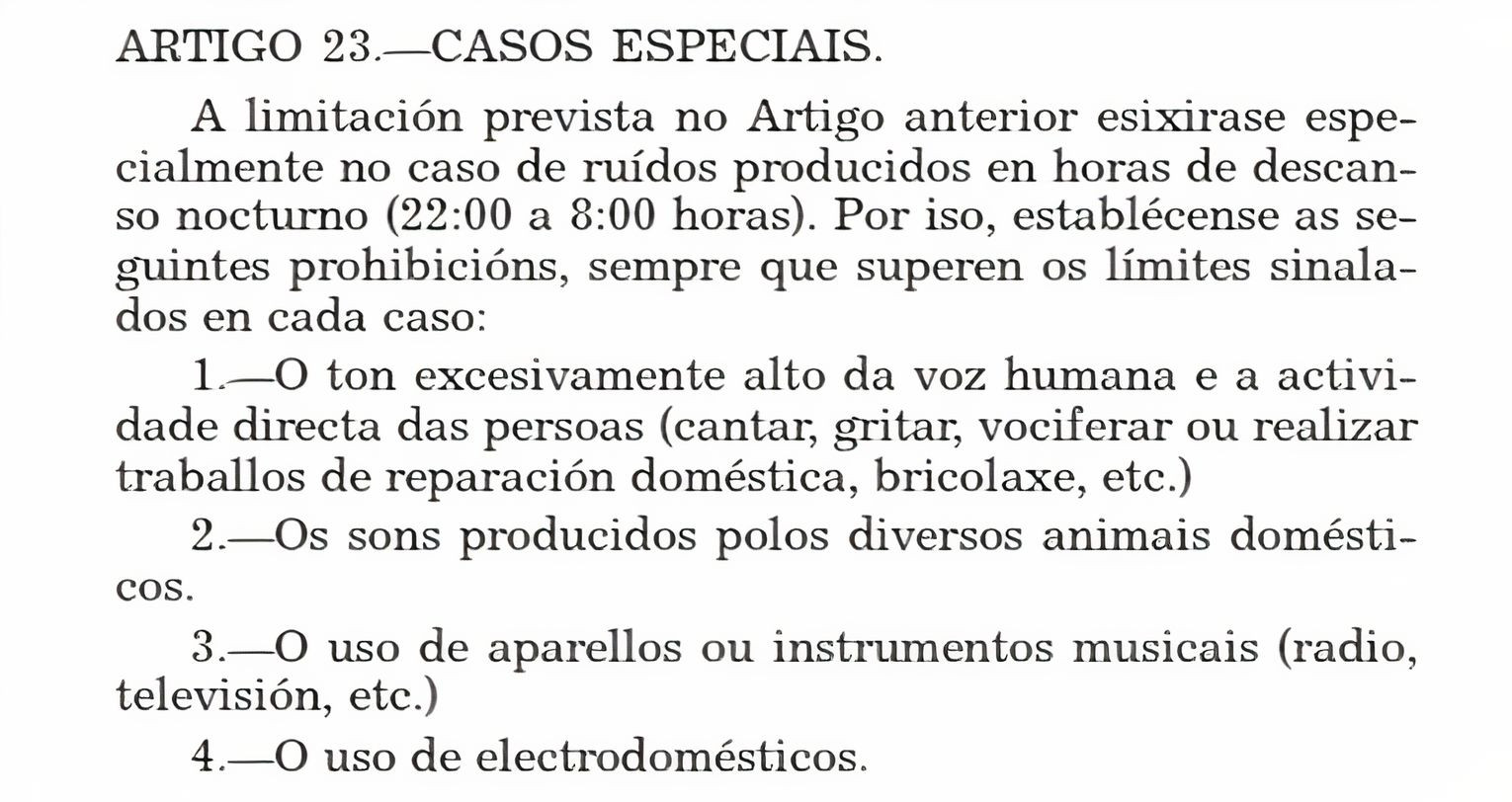 Fragmento de la ordenanza.