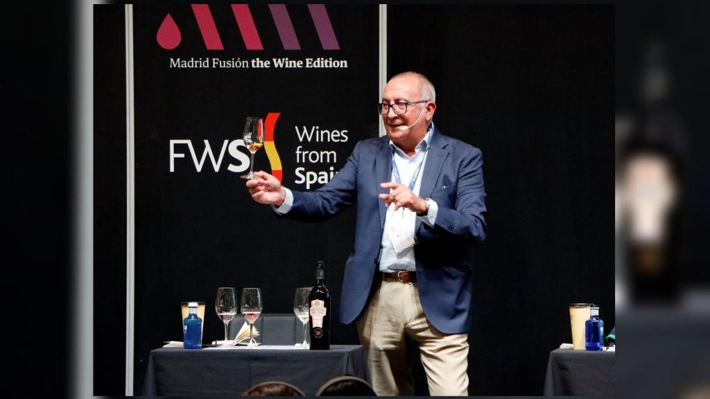 Antonio Flores durante la cata en Madrid Fusión