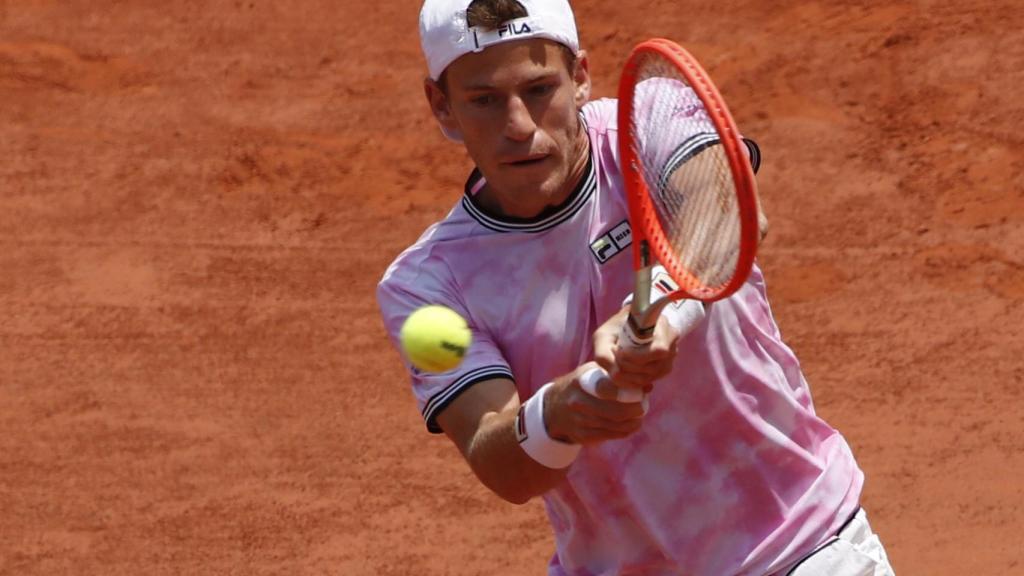 Diego Schwartzman, durante su duelo contra Rafa Nadal en Roland Garros 2021