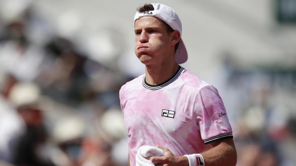 Diego Schwartzman, durante el partido ante Rafa Nadal en Roland Garros 2021