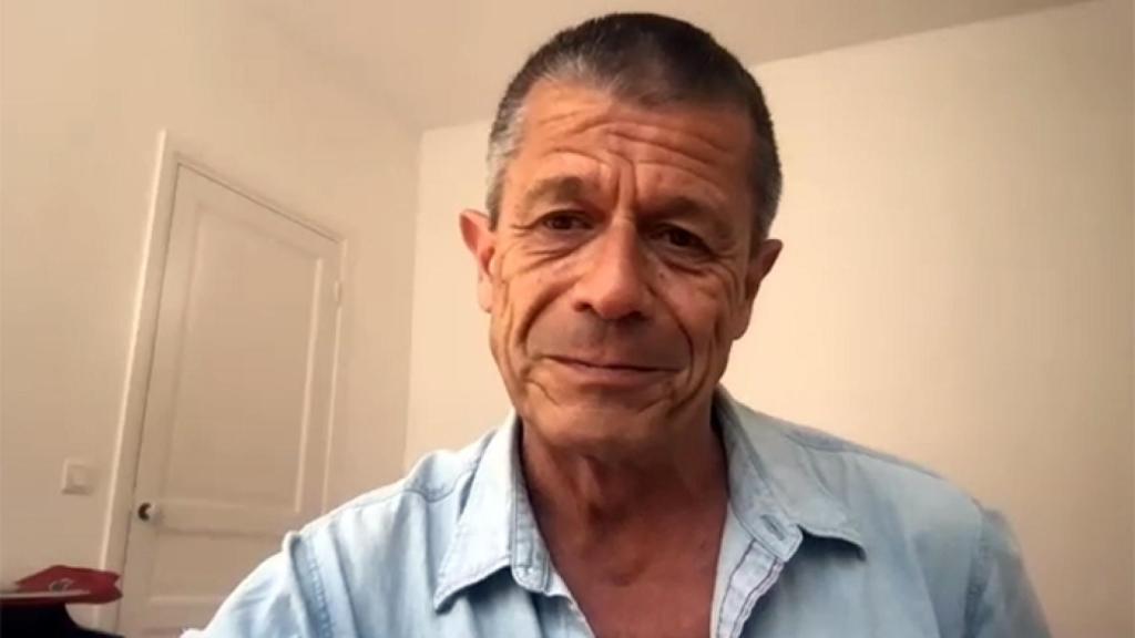 Emmanuel Carrère durante la charla de esta tarde