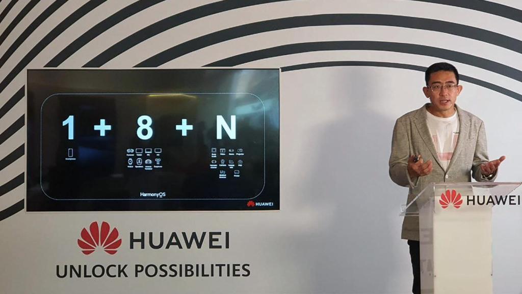 Fred Wang, country manager de Huawei en España, presentando HarmonyOS en Madrid