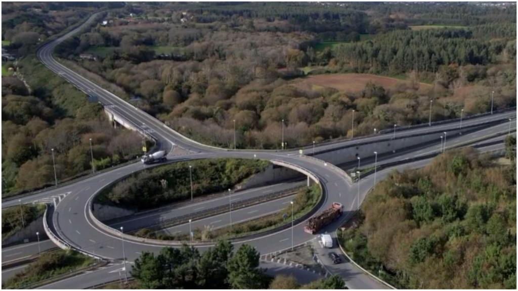 Imagen aérea del entorno de Leixa.