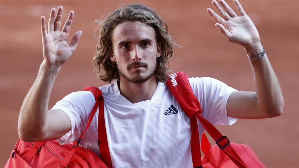 Tsitsipas, tras lograr el pase a la final de Roland Garros.