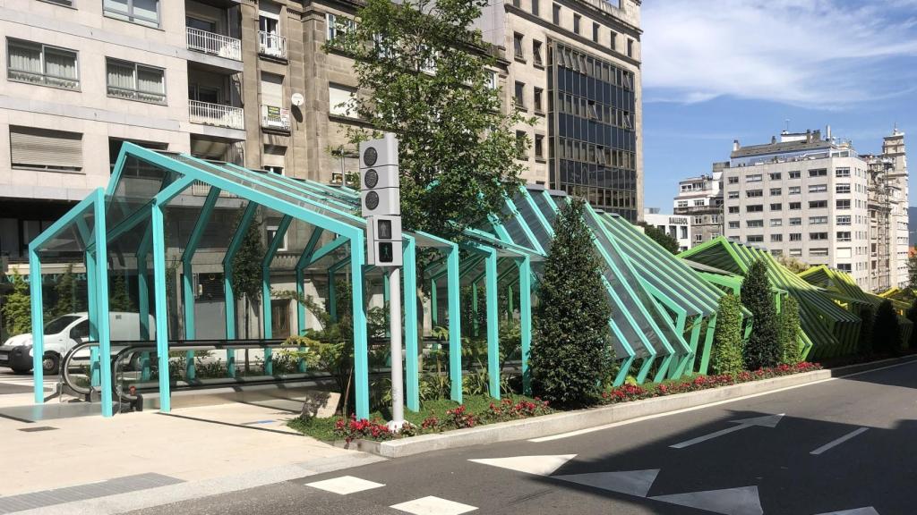 Proyecto Vigo Vertical en la calle Gran Vía de Vigo.